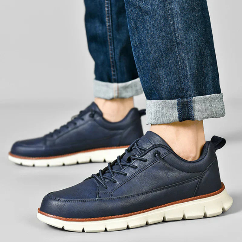 Baskets homme lacets semelle épaisse chaussures marche confort casual légères