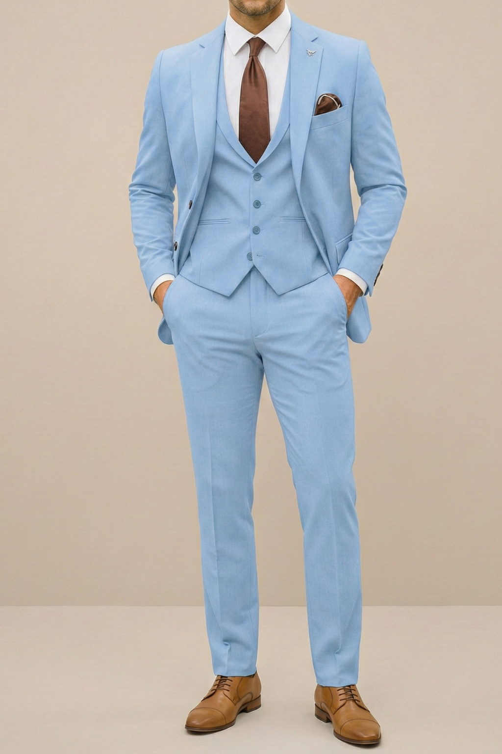 Costume 3 pièces homme coupe slim style mariage business élégance moderne