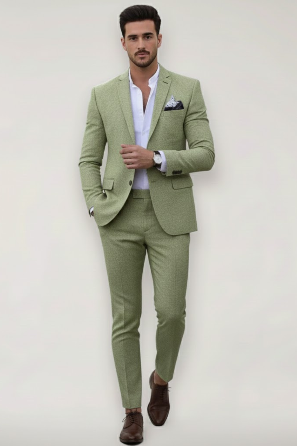 Costume homme coupe slim 2 pièces pour mariage et cérémonie style élégant