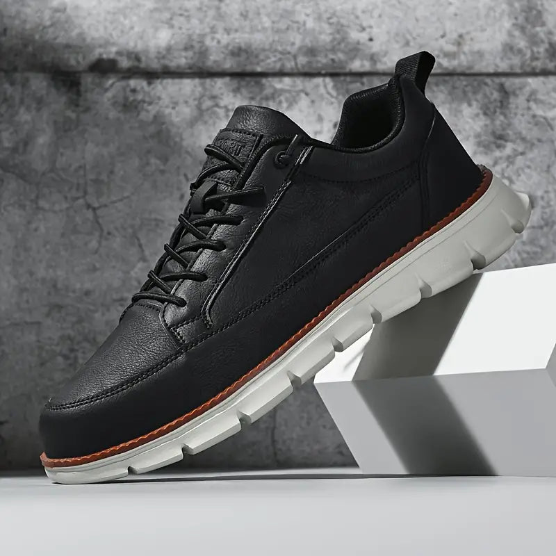 Baskets homme lacets semelle épaisse chaussures marche confort casual légères