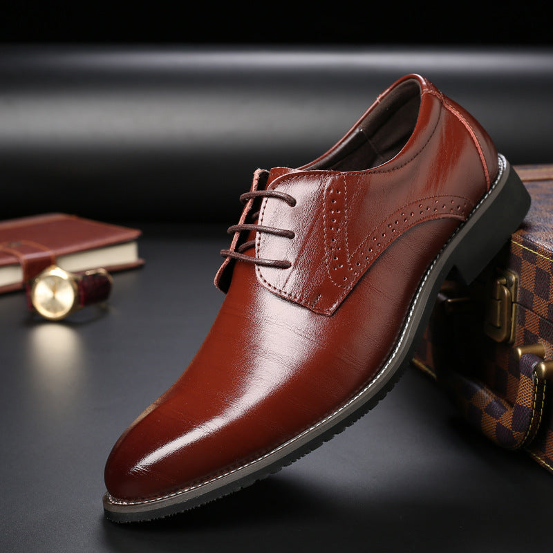 Chaussures derby homme lacets style formel élégant semelle légère