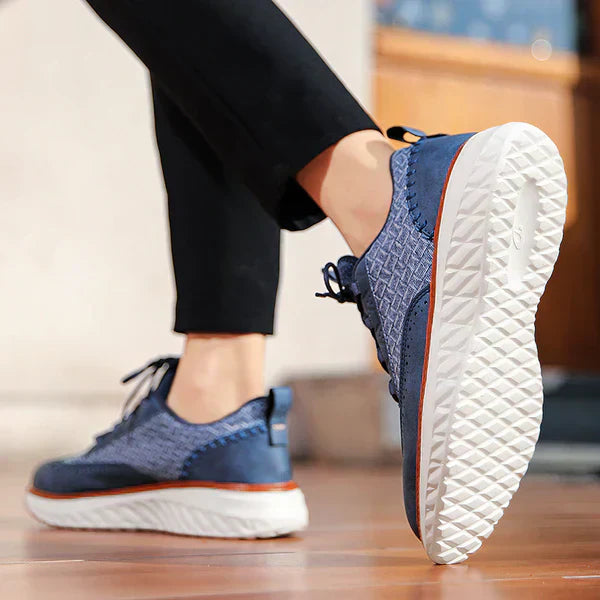 Baskets homme lacets semelle amortissante chaussures marche confort casual légères