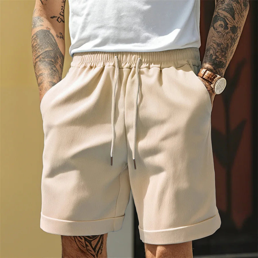 Short homme sport léger taille élastique respirant style casual été