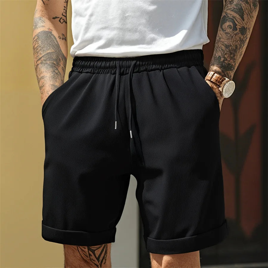 Short homme sport léger taille élastique respirant style casual été
