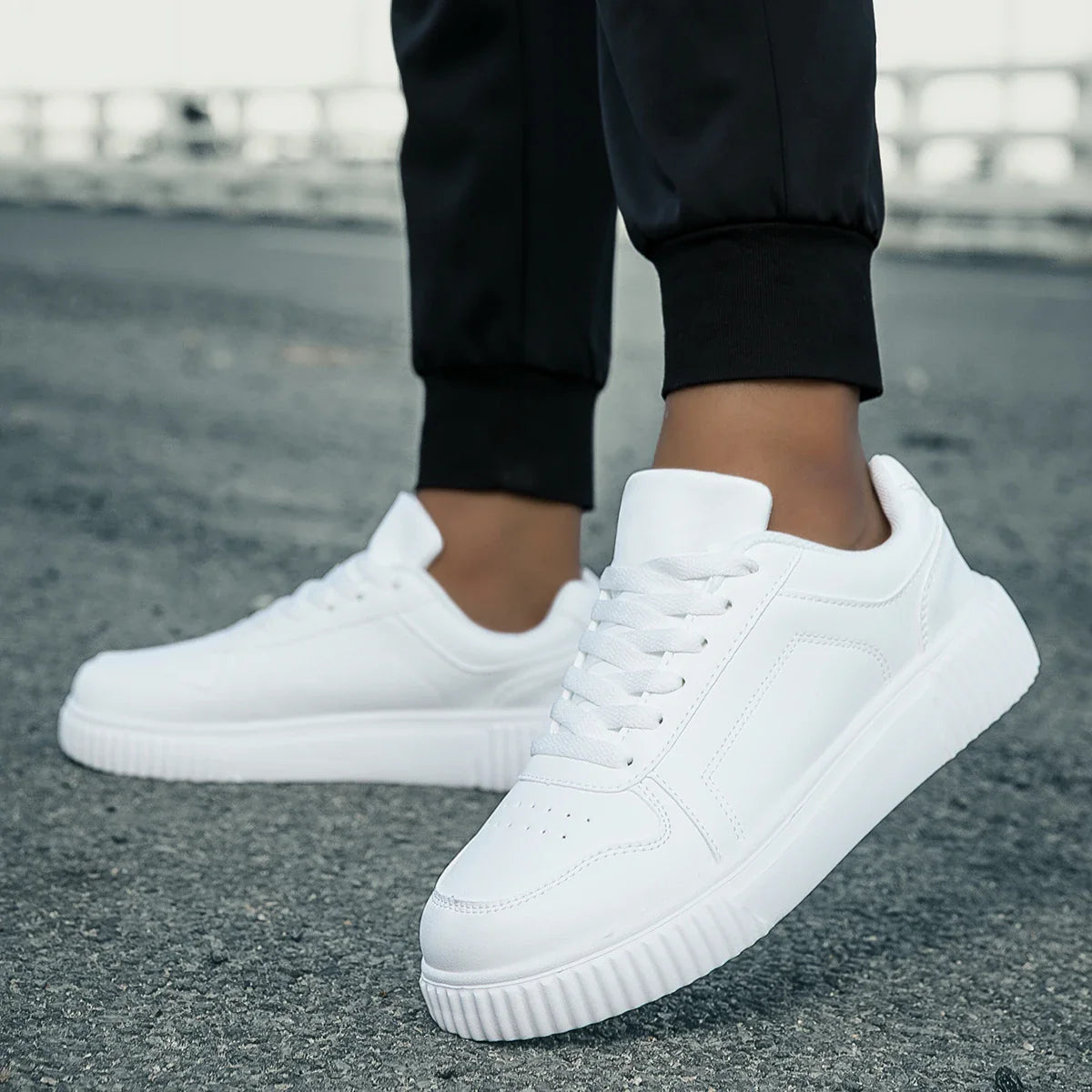 Baskets femme plateforme lacets semelle épaisse sneakers casual confortables