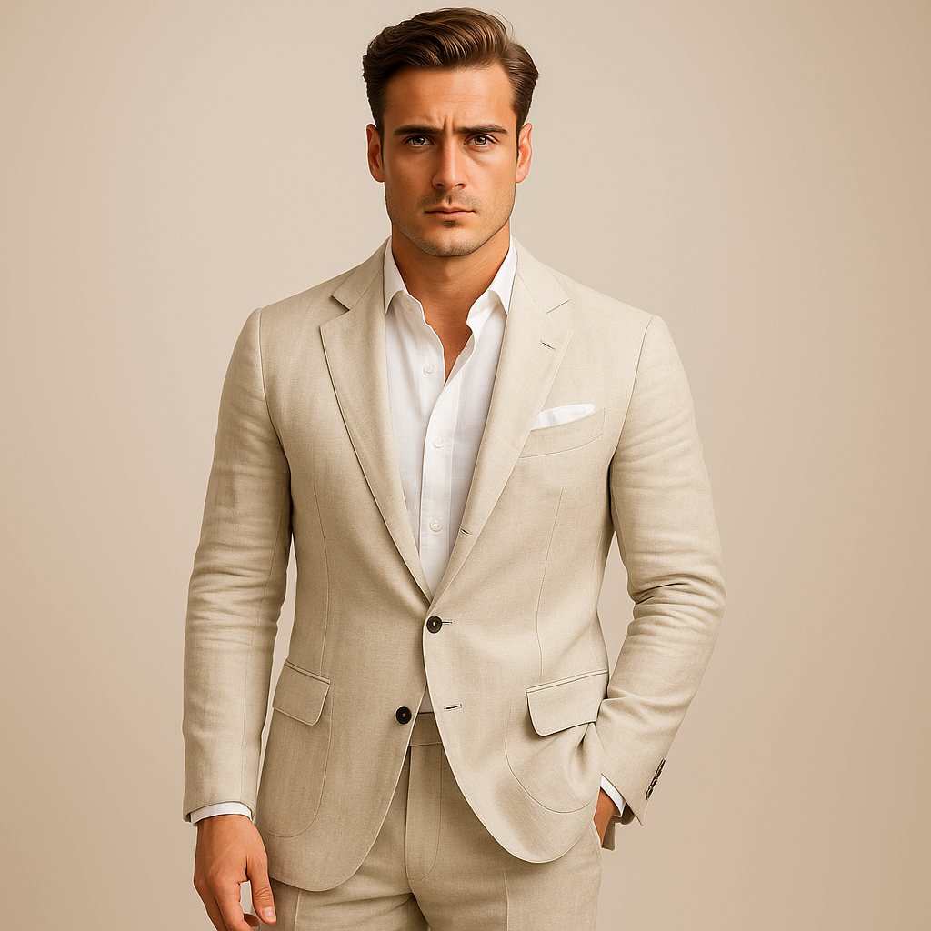 Blazer homme léger coupe slim style business casual pour mariage et cérémonie