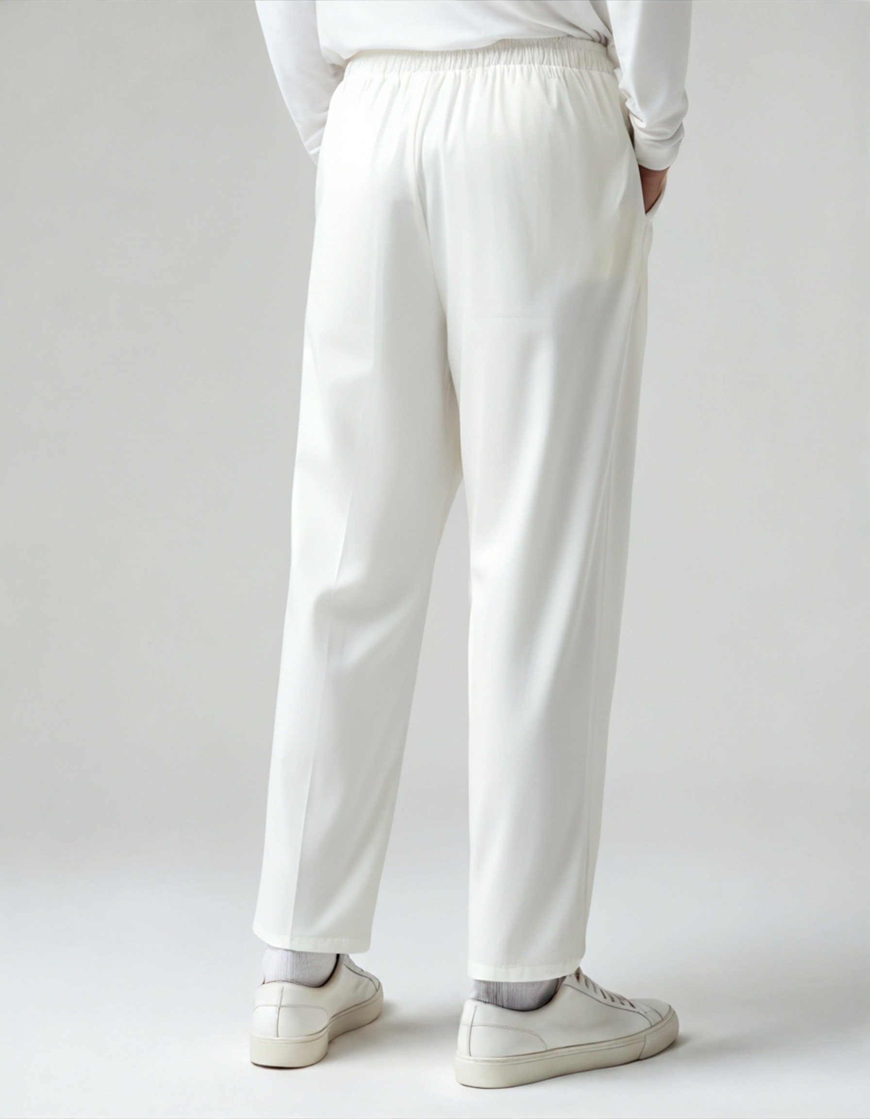 Pantalon homme coupe ample à taille élastique avec cordon de serrage