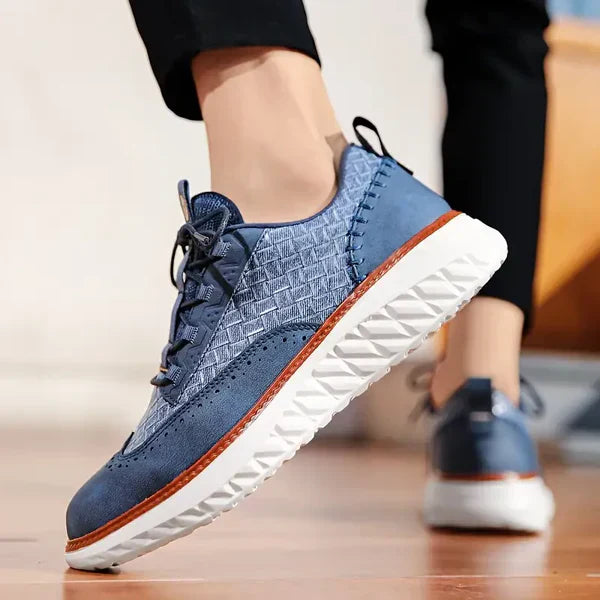 Baskets homme lacets semelle amortissante chaussures marche confort casual légères