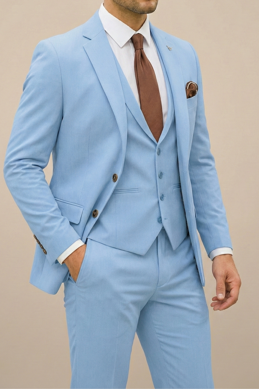 Costume 3 pièces homme coupe slim style mariage business élégance moderne