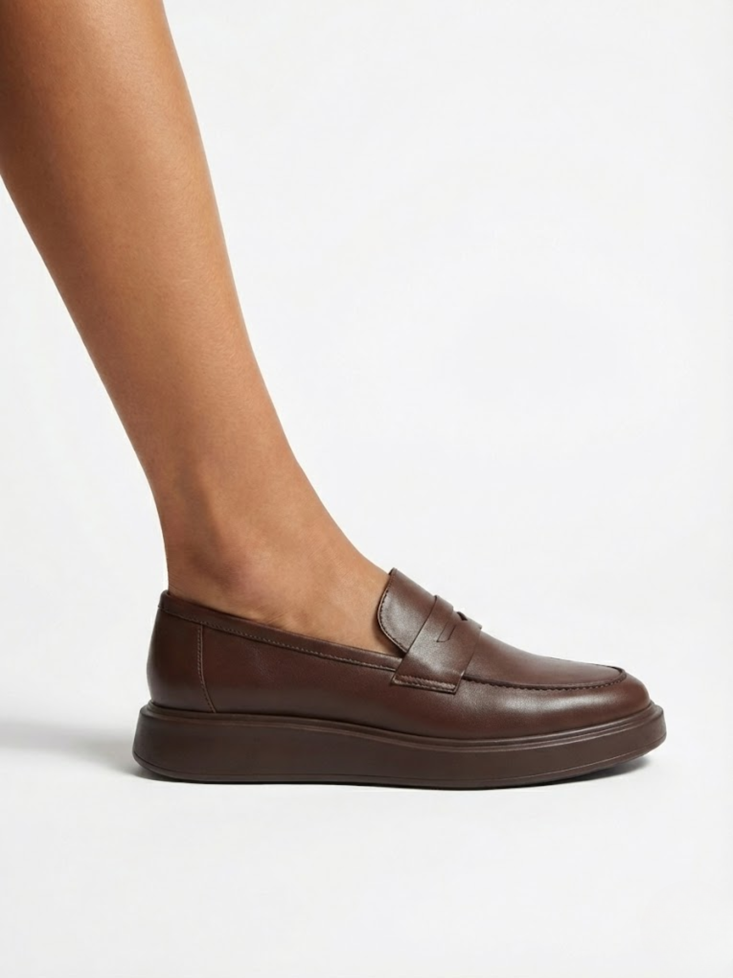 Chaussures Femme Loafers Classiques à Semelle Épaisse