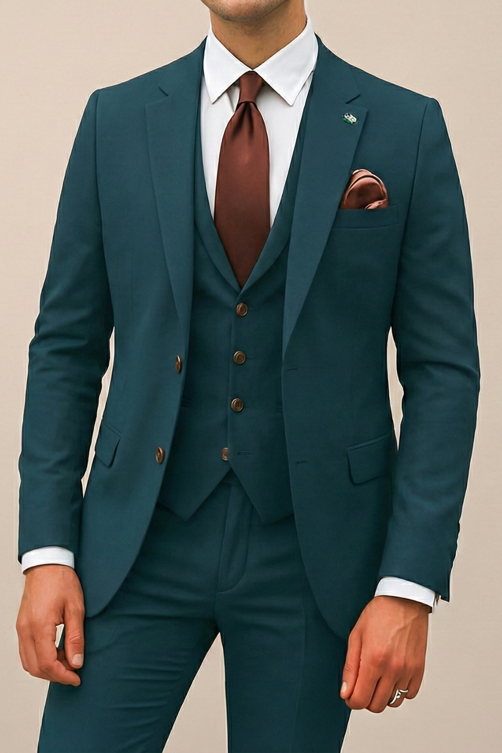 Costume 3 pièces homme coupe slim style mariage business élégance moderne