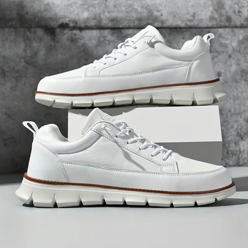 Baskets homme lacets semelle épaisse chaussures marche confort casual légères
