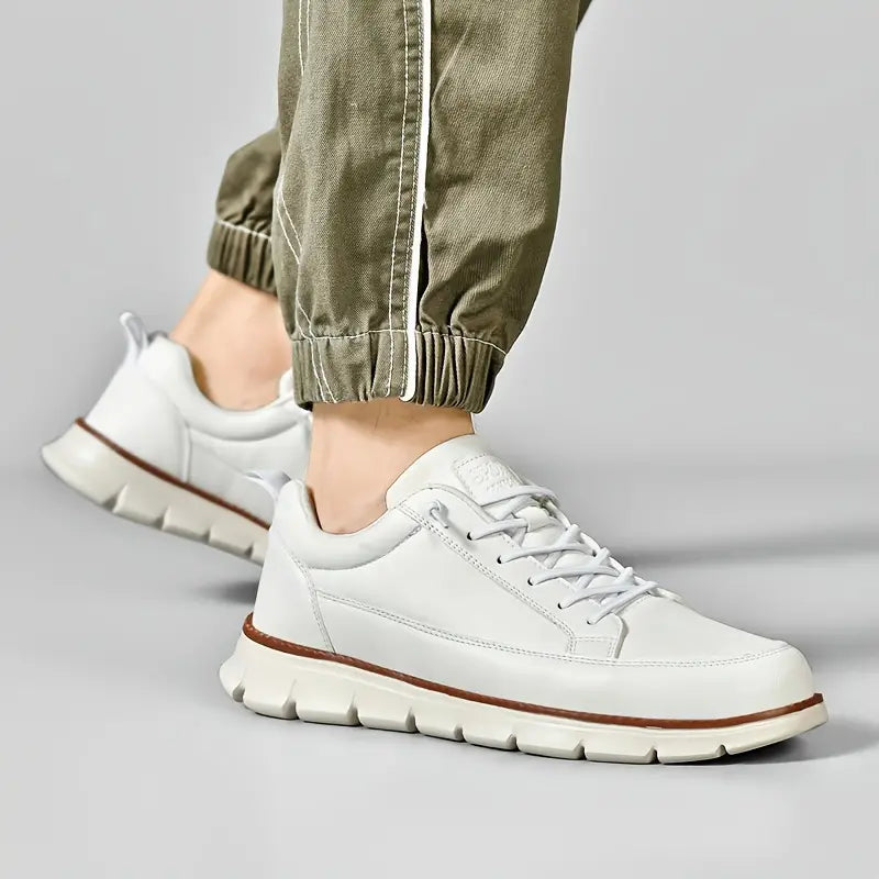 Baskets homme lacets semelle épaisse chaussures marche confort casual légères