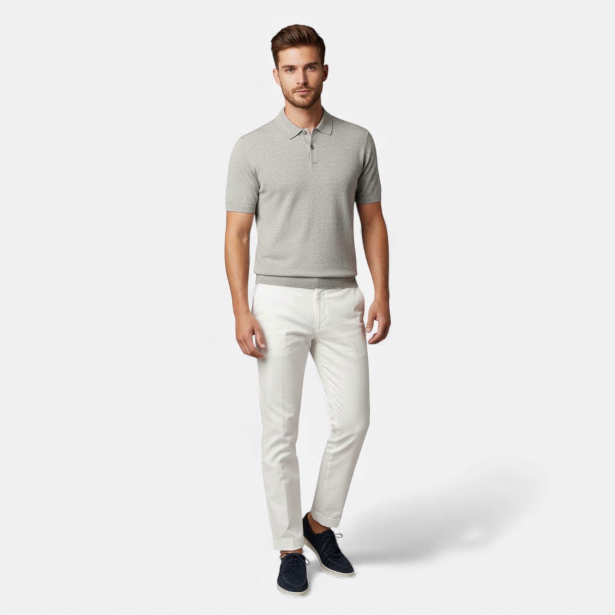 Chaussures bateau homme en daim à lacets avec semelle légère antidérapante