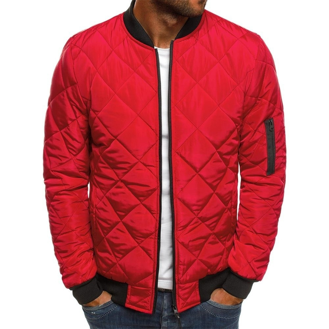 Veste matelassée bomber homme col rond zippée