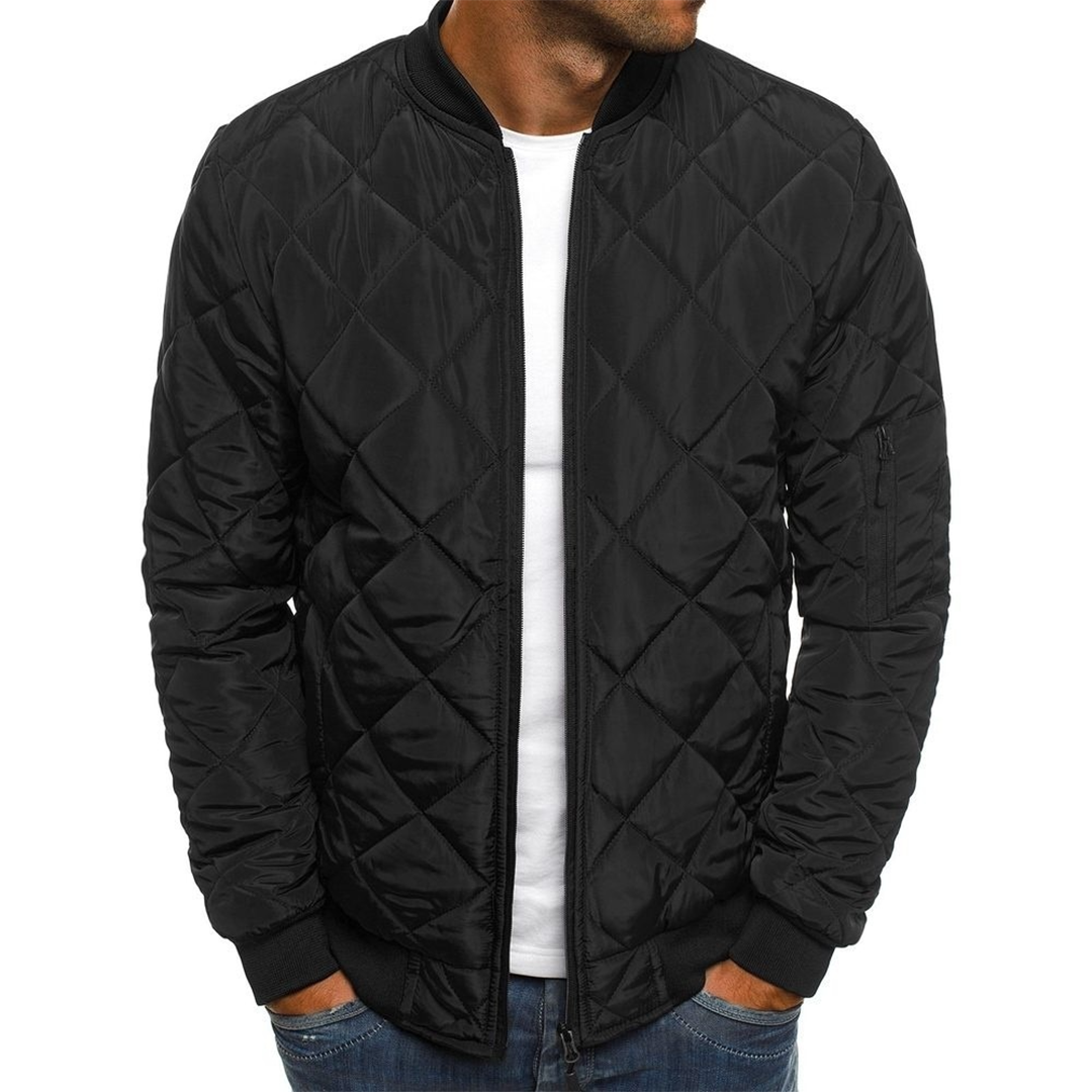 Veste matelassée bomber homme col rond zippée