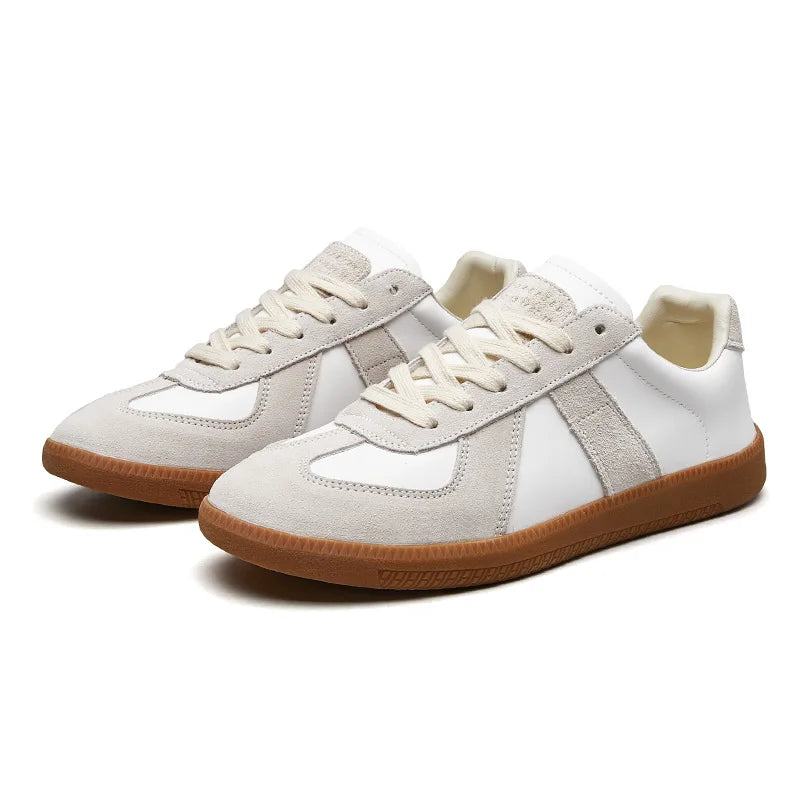 Baskets homme rétro à lacets style tennis casual semelle gomme antidérapante