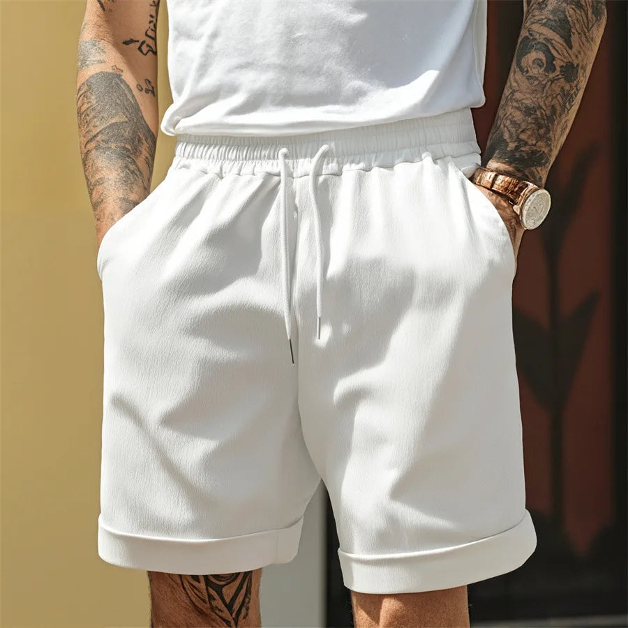 Short homme sport léger taille élastique respirant style casual été