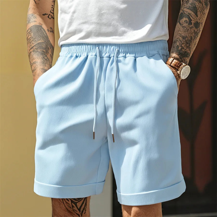 Short homme sport léger taille élastique respirant style casual été