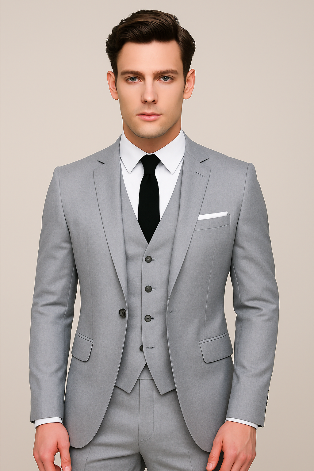 Costume 3 pièces homme coupe slim pour mariage et cérémonie style business élégant