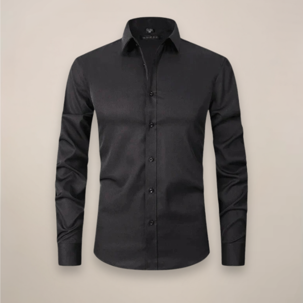 Chemise homme manches longues coupe ajustée sans repassage col classique