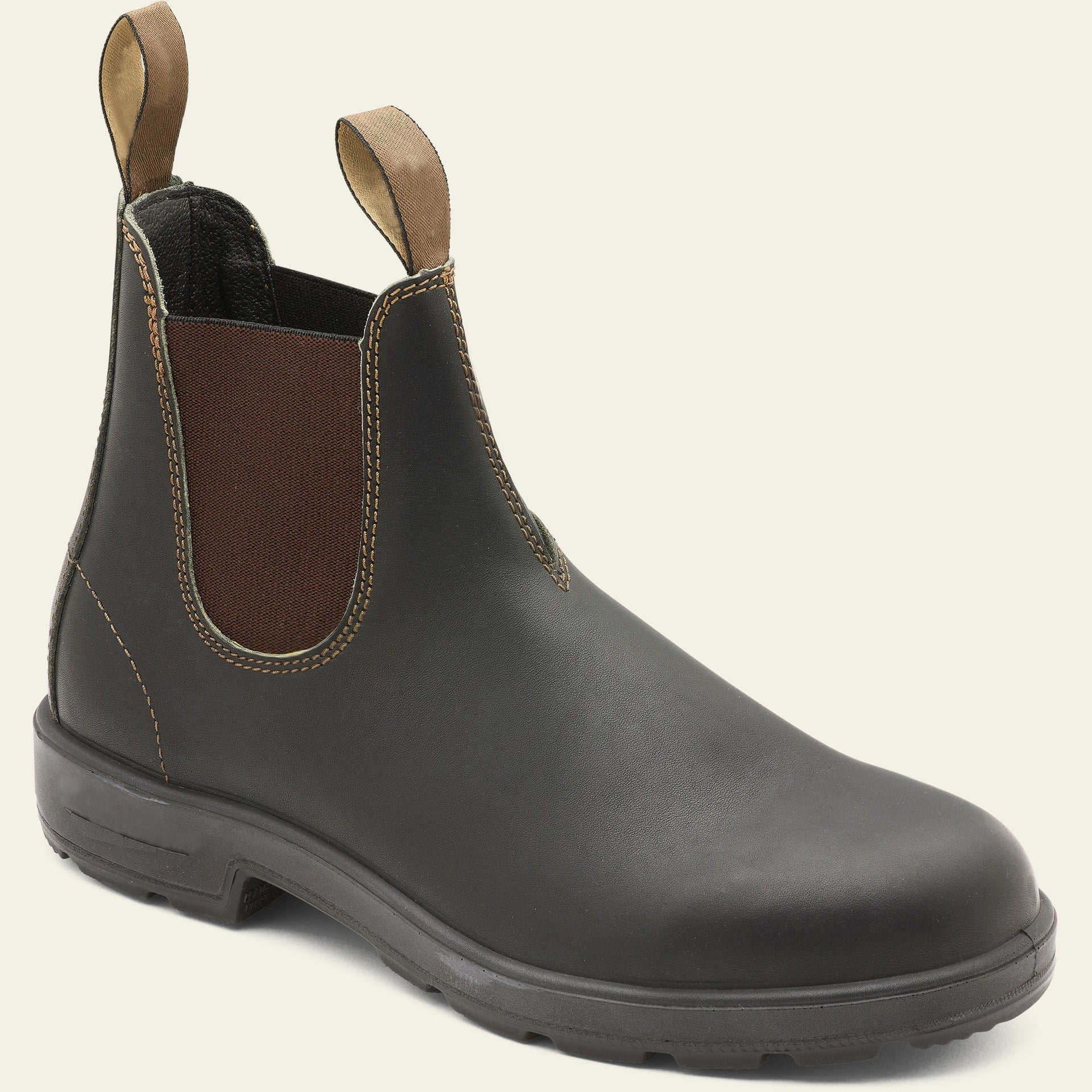 Bottines Chelsea homme boots Chelsea cuir style workwear semelle crantée slip-on