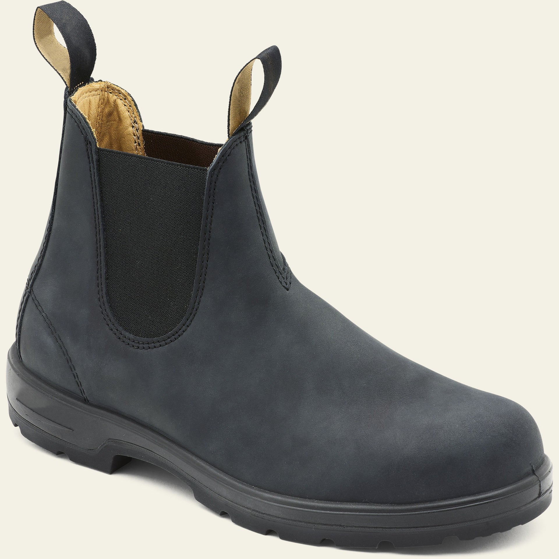 Bottines Chelsea homme boots Chelsea cuir style workwear semelle crantée slip-on