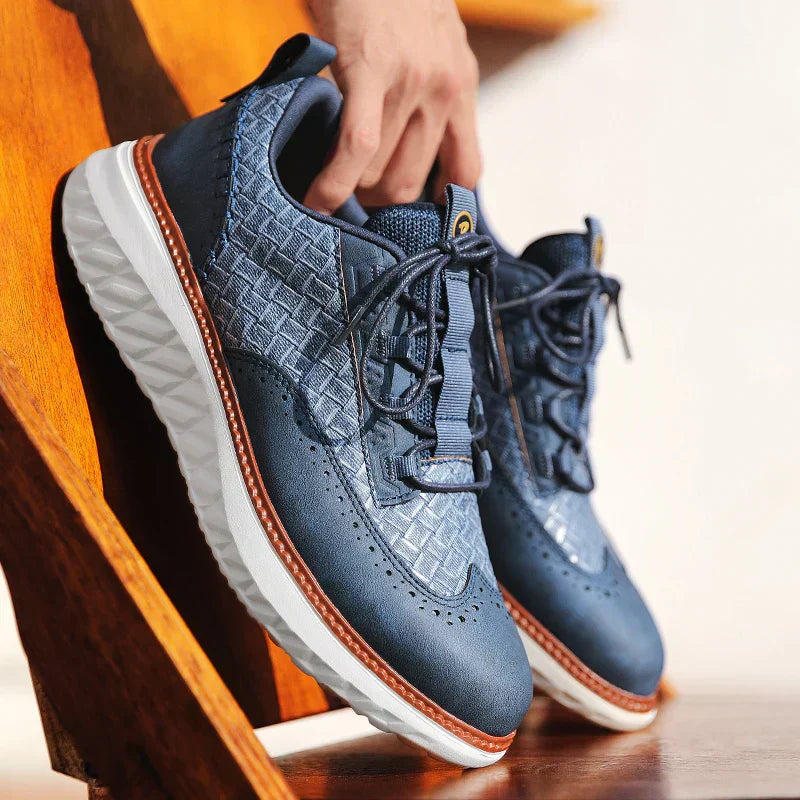 Baskets homme lacets semelle amortissante chaussures marche confort casual légères