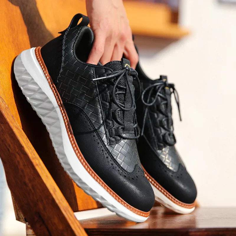 Baskets homme lacets semelle amortissante chaussures marche confort casual légères