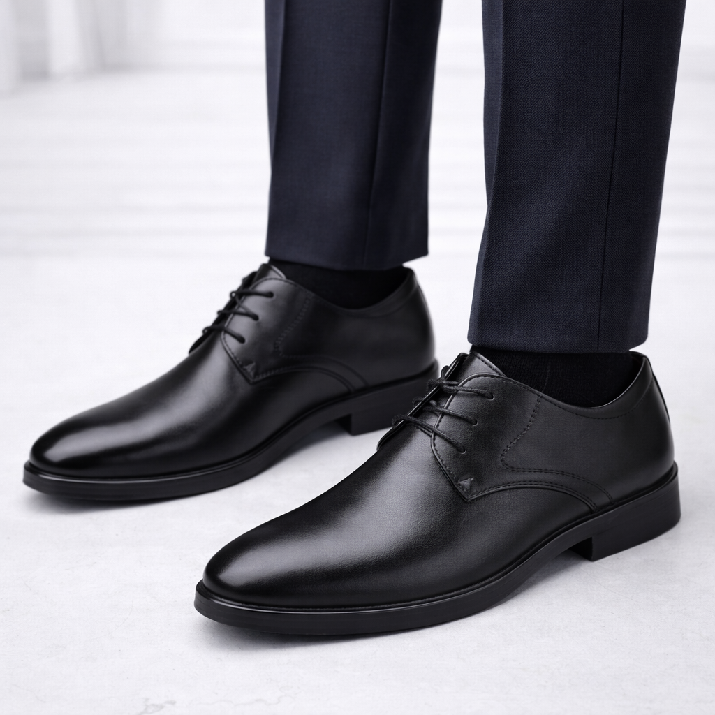 Chaussures Oxford homme à lacets style habillé semelle confortable élégante