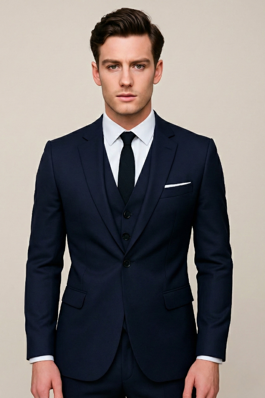 Costume 3 pièces homme coupe slim pour mariage et cérémonie style business élégant