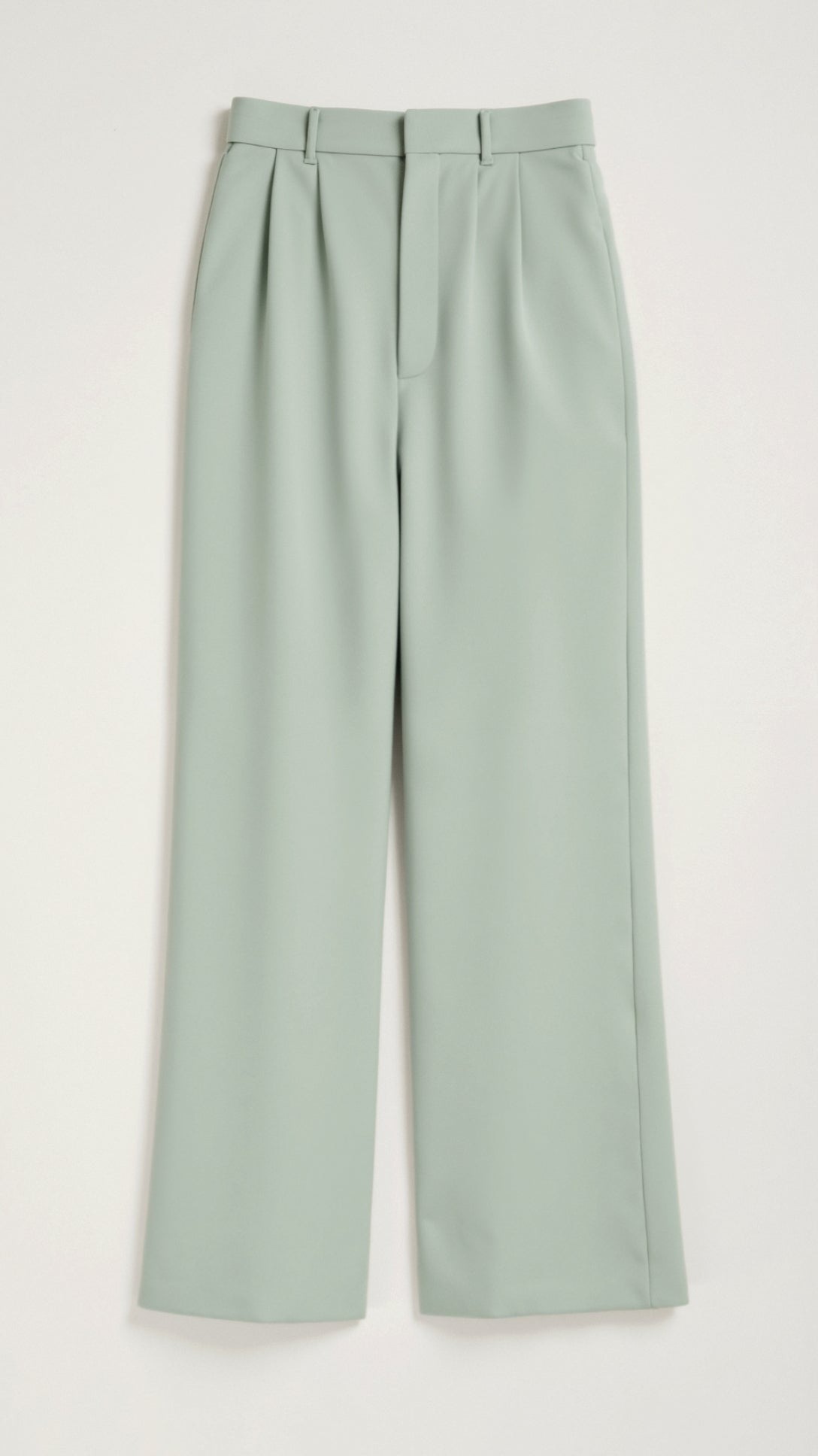 Pantalon femme taille haute large plissé coupe large élégant